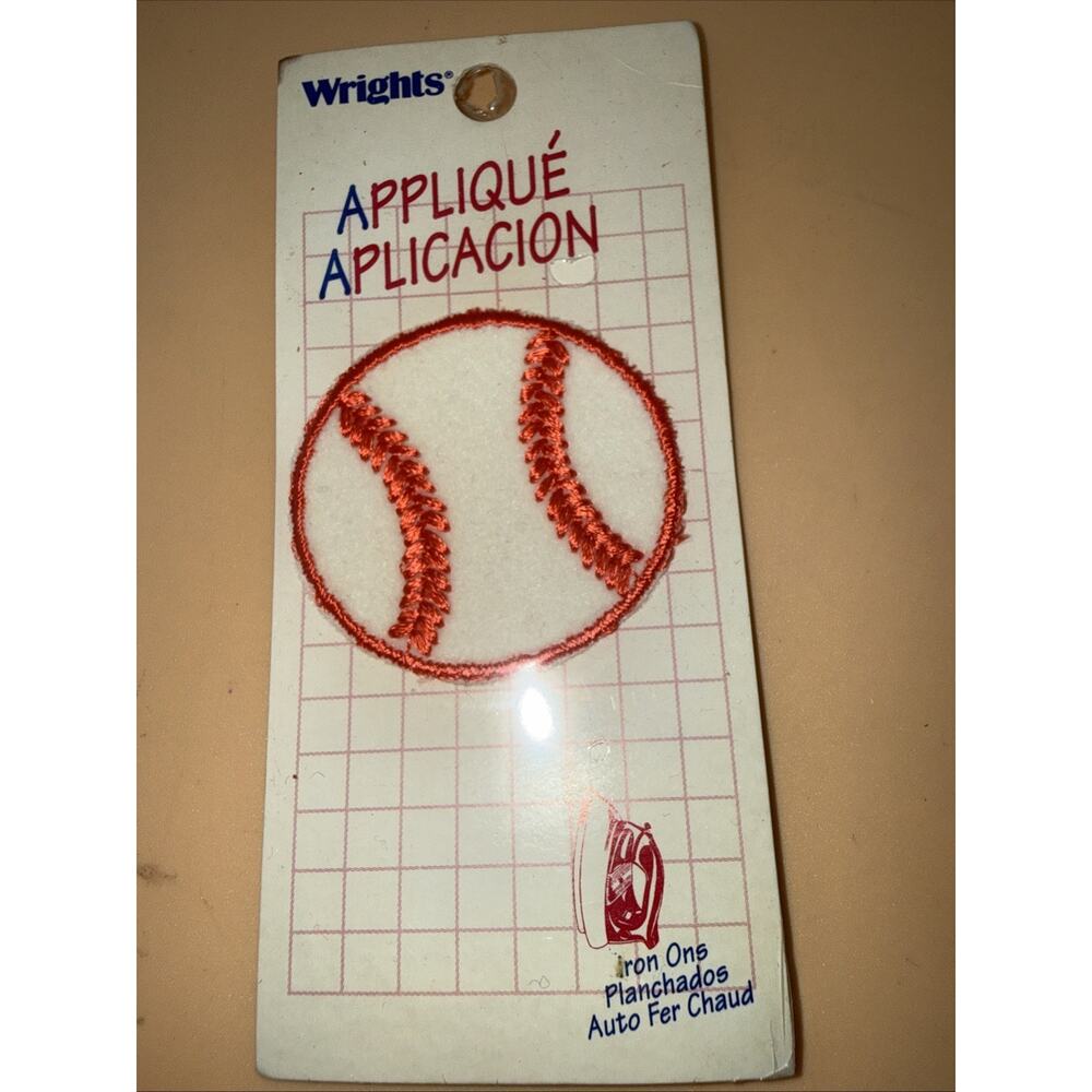 Vintage Wrights Baseball Appliques Free Shipping